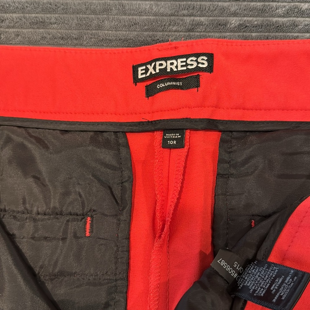 Red Express Columnist Size 10 reg business casual pants - Picture 5 of 10